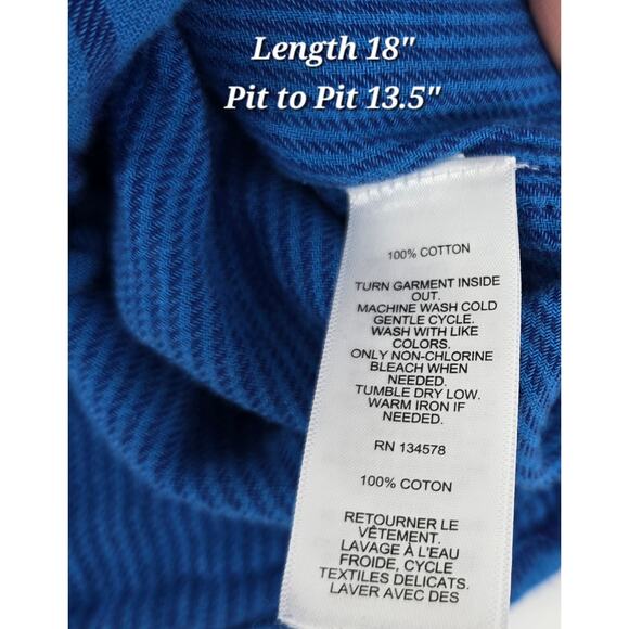 Vineyard Vines Boys Blue Plaid Whale Shirt | Size 6 | 100% Cotton Button Down - Picture 3 of 4